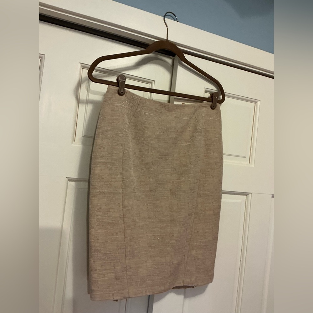 Elie Tahari Sand Beige Pencil Skirt